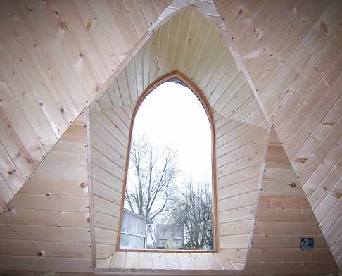 Gothic Arch Dormer Interior