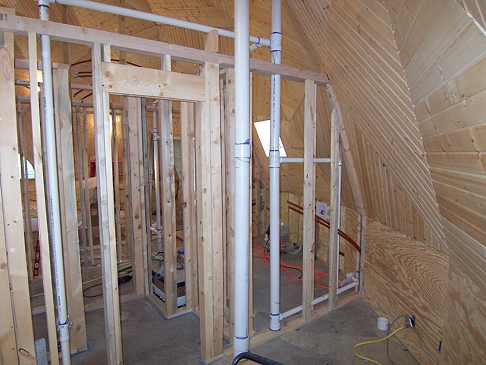 Drain Pipes in Wall